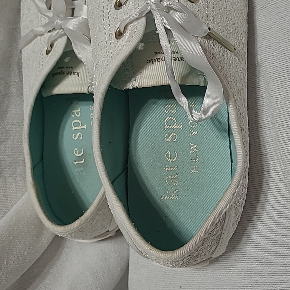 Kate Spade Trista Glitter Textile Sneakers Size 9.5 - Picture 7 of 14